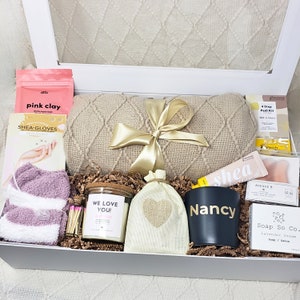 Thinking of You Gift Bestie Care Package Girlfriend Personalized Birthday Gift Box Pamper Hamper Anniversary Gift Basket Sending Big Hugs