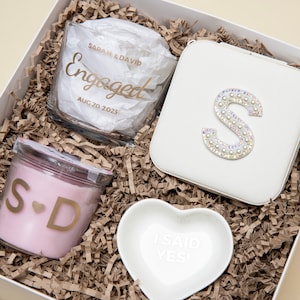 Custom Engagement Gift Box Bride To Be Wedding Gift Bridal Wedding Care Package For Future Mrs Bridal Shower Personalizable Engagement Gift
