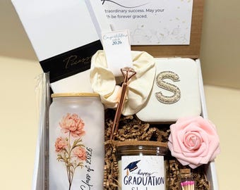 Personalized Graduation Gift Box 2026 Custom Grad Gift for Her or Him Class Of 2026 Unique High School Gift College Graduation Keepsake Set