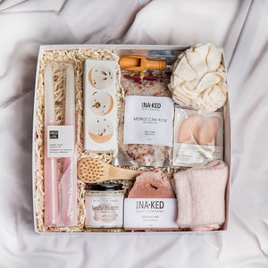 Pamper Gift Box Self Care Package for Her Self Care Gift Box Best Friend Birthday Gift Basket For Sister Thinking of You Gift Cheer Up Gift