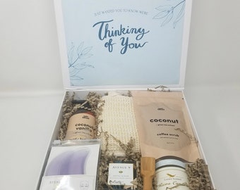 Thinking Of You Gift Basket Sympathy Gift Box Get Well Soon Sending Love and Hugs Box Cheer Up Gift Break Up Care Package for Best Friend