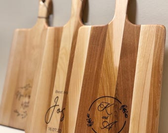 Custom Engraved Cutting Board Gift Set Newly Weds Gift For Couple Personalized Engagement Gift Realtor Closing Gift For Client Gift Basket
