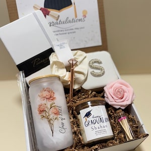 Personalized Graduation Gift Box 2026 Custom Grad Gift for Her or Him Class Of 2026 Unique High School Gift College Graduation Keepsake Set image 2
