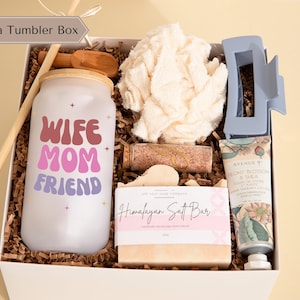 Personalized Birthday Gift Her Bday Present Care Package New Mom To Be Self Care Gift Box Birth Flower Birthday Gift Wellness Gift Box Wife