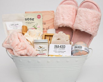 Women Self Care Gift Basket Luxury Beauty Box Mental Wellness Care Package Birthday Gift Box for Her Relaxing Gift Set for Best Friend