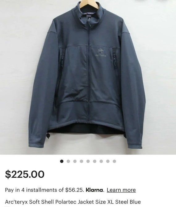 1990s Vintage Arcteryx Shell Jacket Dark Slate Grey Awesome 
