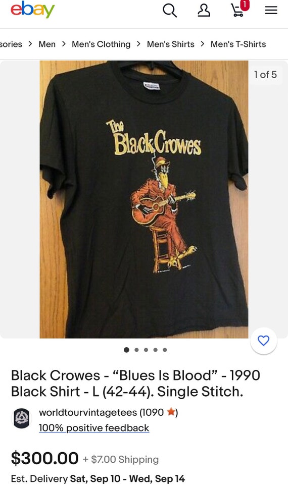 Black Crowes RockTシャツ ブラッククロウズVintage 古着 80年代 USA製 size:XL【 The Black Crowes 】ブラック・クロウズ
