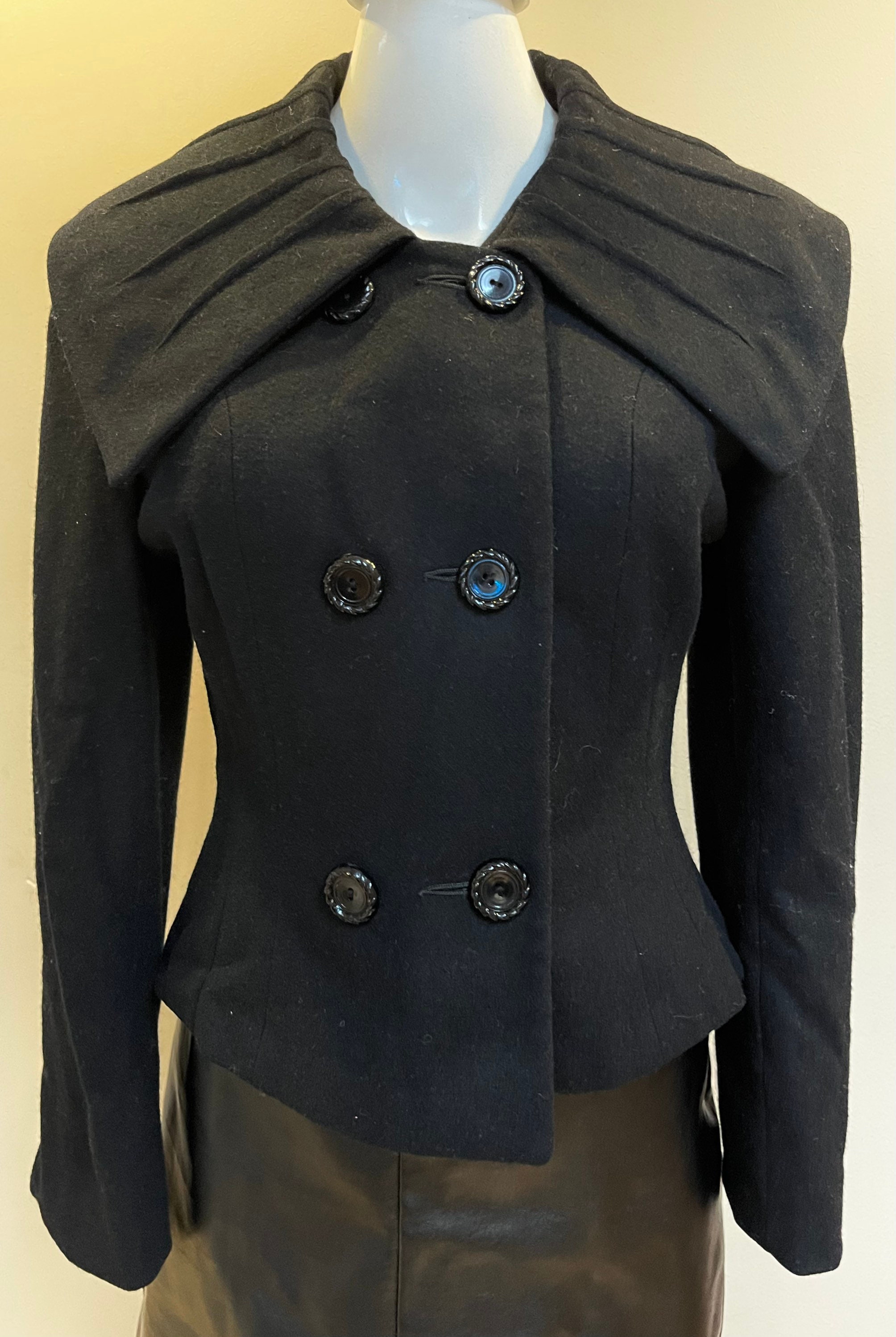 1950s shawl collar dress