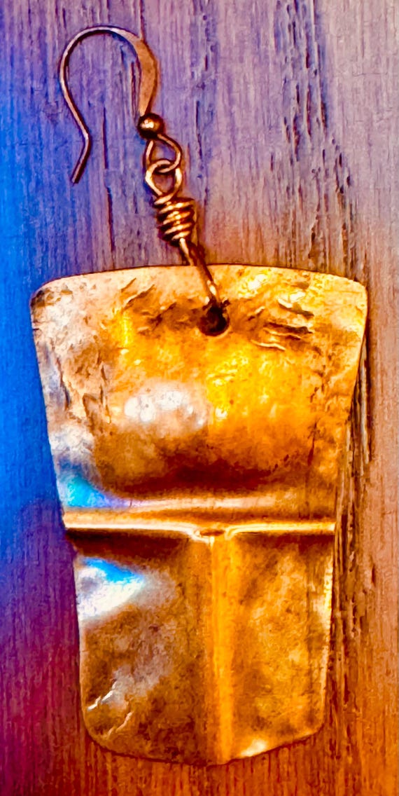 RARE Alaskan Native Copper Frontlet Shield Antiqu… - image 3