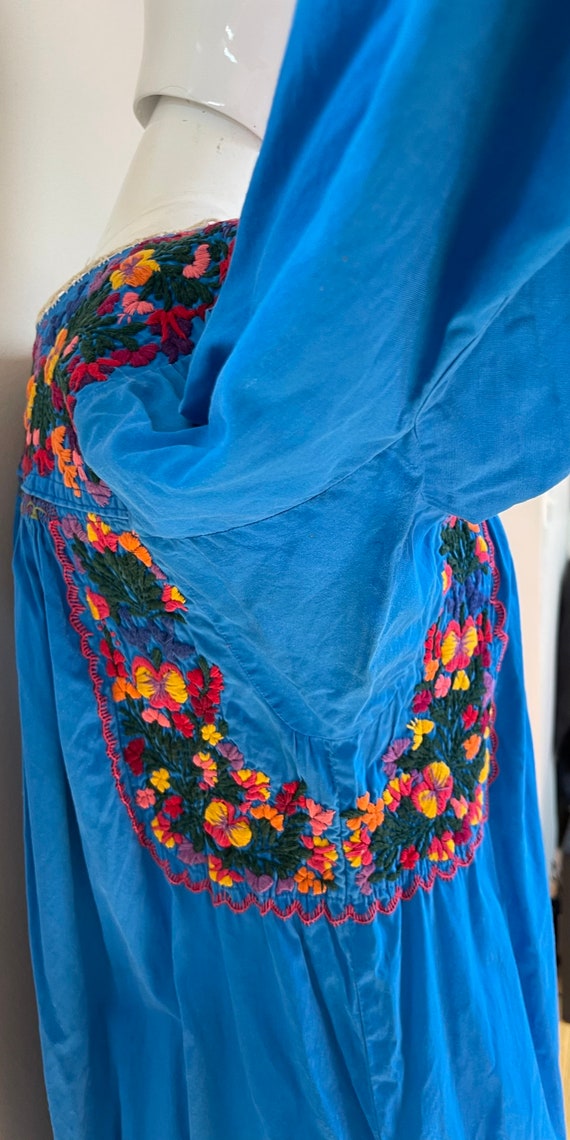 RARE Antique Indigenismo Mexican Wedding Dress Ha… - image 5