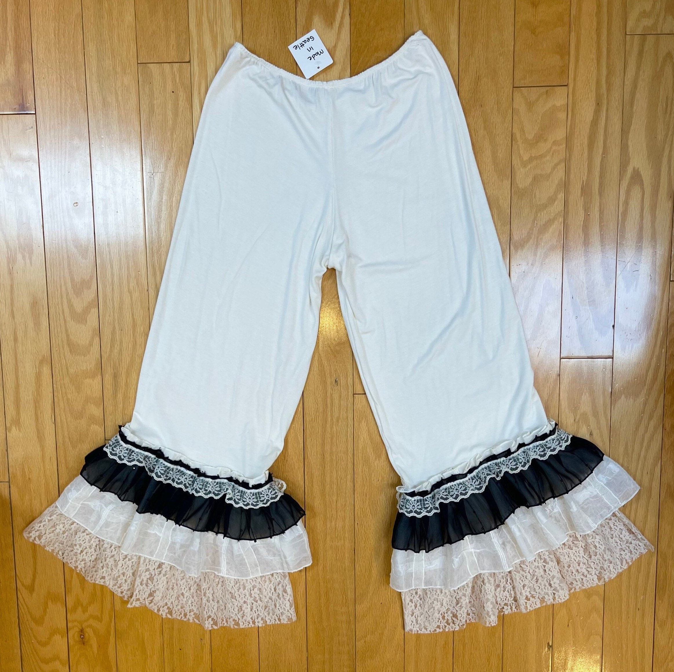 【binary01】Lace Chiffon Frill Layered Pants ★2color 51VZw+BwSVL._AC_SY679_.jpg