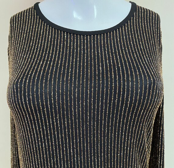 MICHAEL KORS Sexy Sparkly Lurex Metallic Gold & Black Column Dress Form  Fitting Bodycon Disco Clubbing Travel XS - Etsy