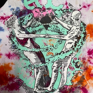 Electric Daisy Carnival Tie-Dye Baseball Tshirt EDM Electronic Dance Music Festival Rave Raver Insomniac Handbanger PLUR