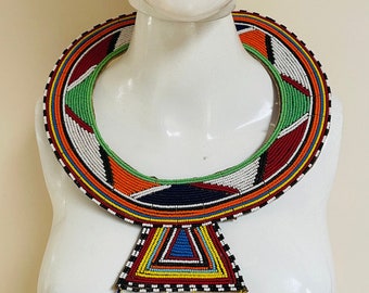 アフリカのマサイ族のビーズの首輪ネックレス マサイ族の首輪 - Etsy 日本