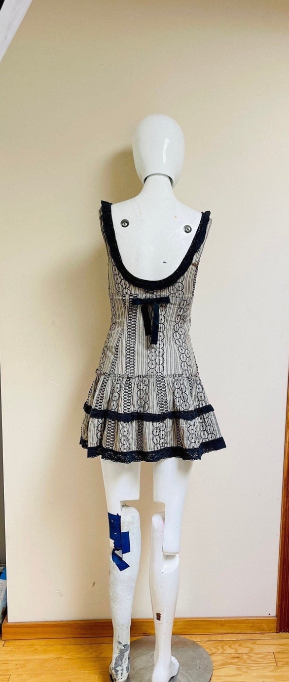 RARE 1980s Free People Corset Dress Saloon Dancer 