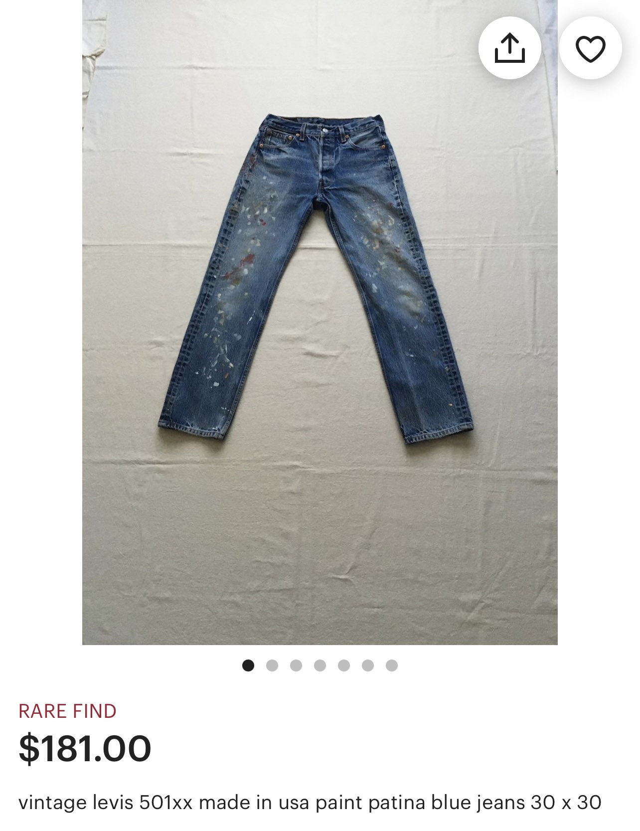 パンツ ISSUE 90s vintage artistic painted pants Vintage Zena System Painted Light Wash Jeans 1990s 24W