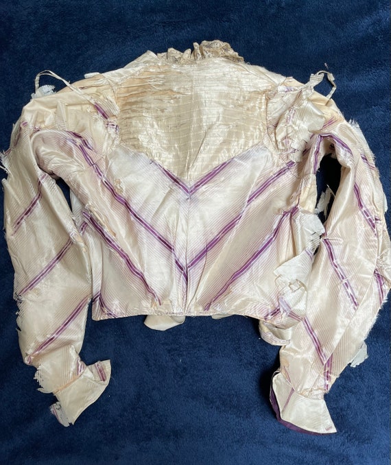 Victorian Era Ladies Silk Blouse 1800s 1900s Authe