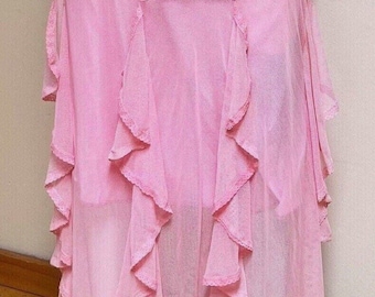 Słodka, jasnoróżowa, goździkowa, różowa, falbaniasta, długa spódnica do kostek w stylu kolonialnym Cottagecore Lolita Harajuku Rave Raver Princess Girly