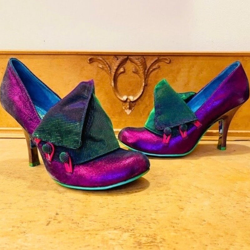 orange christian louboutin heels