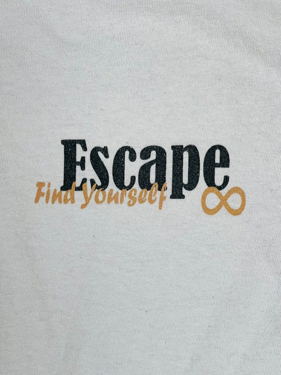 80s Vintage Japanese Street Stall T-shirt “Escape… - image 5