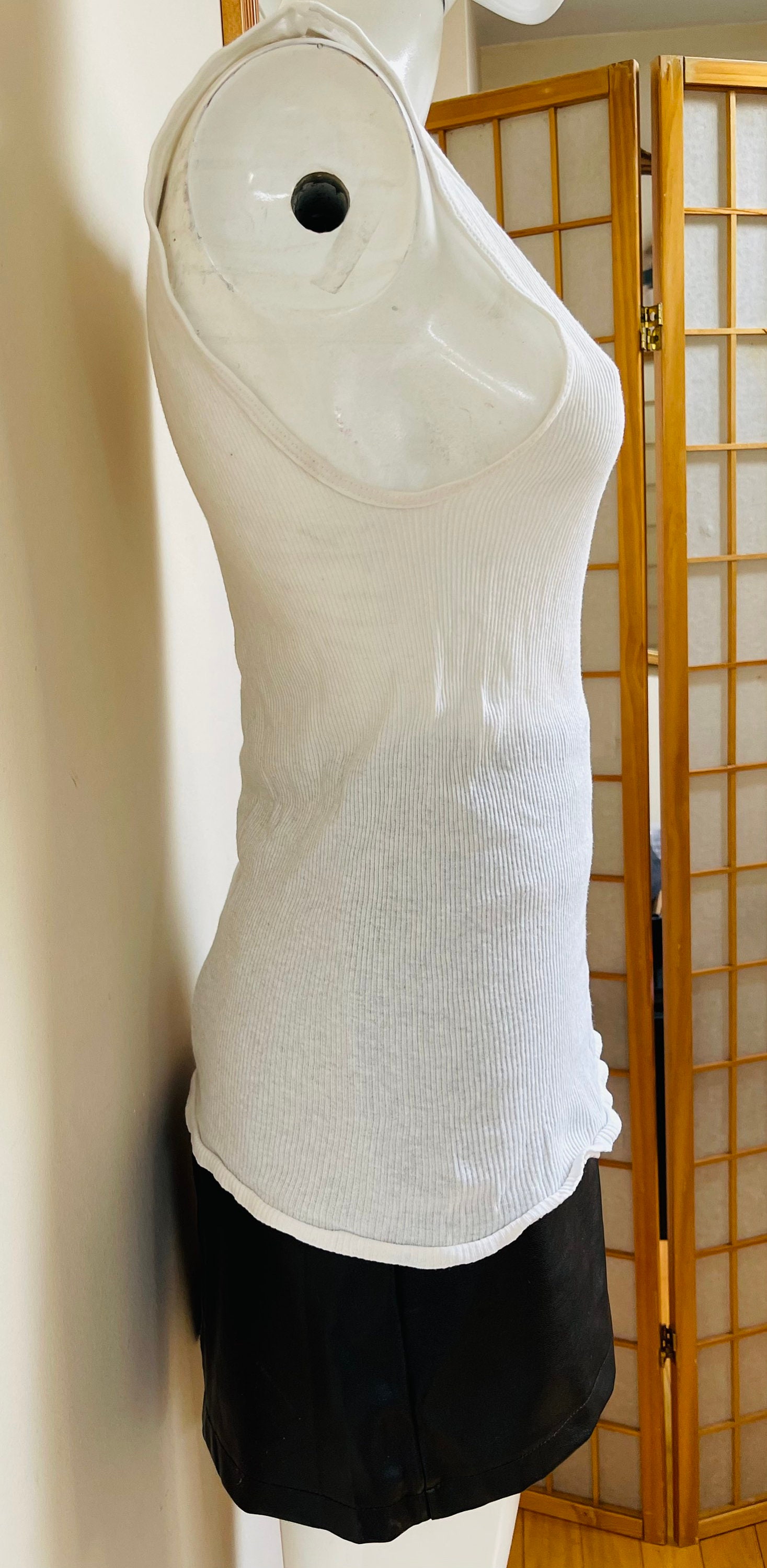 Vintage 90’s white embroidered tank top