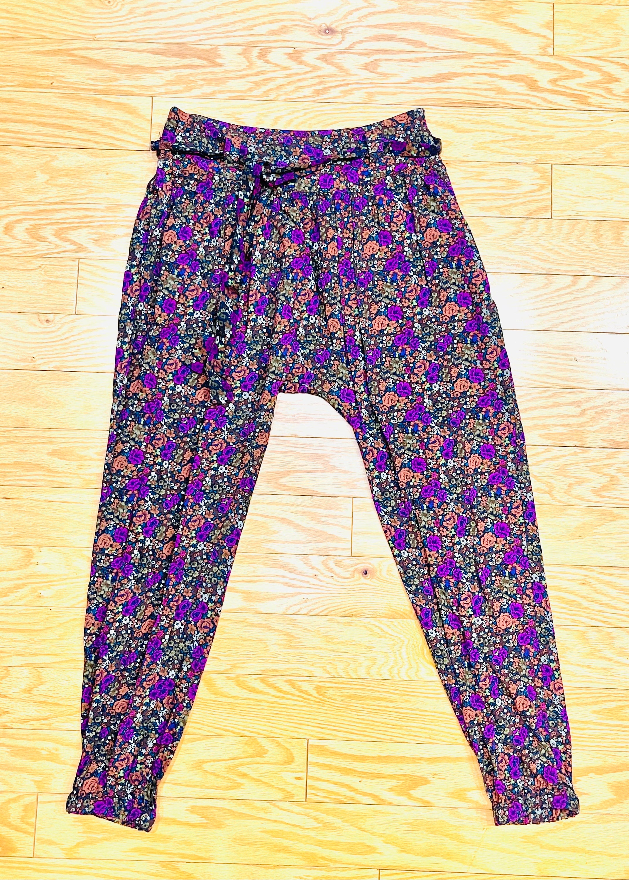 ＼半額SALE／ 80s Deadstock NWT Style Hammer Harem Genie Print Floral Tiny パンツ