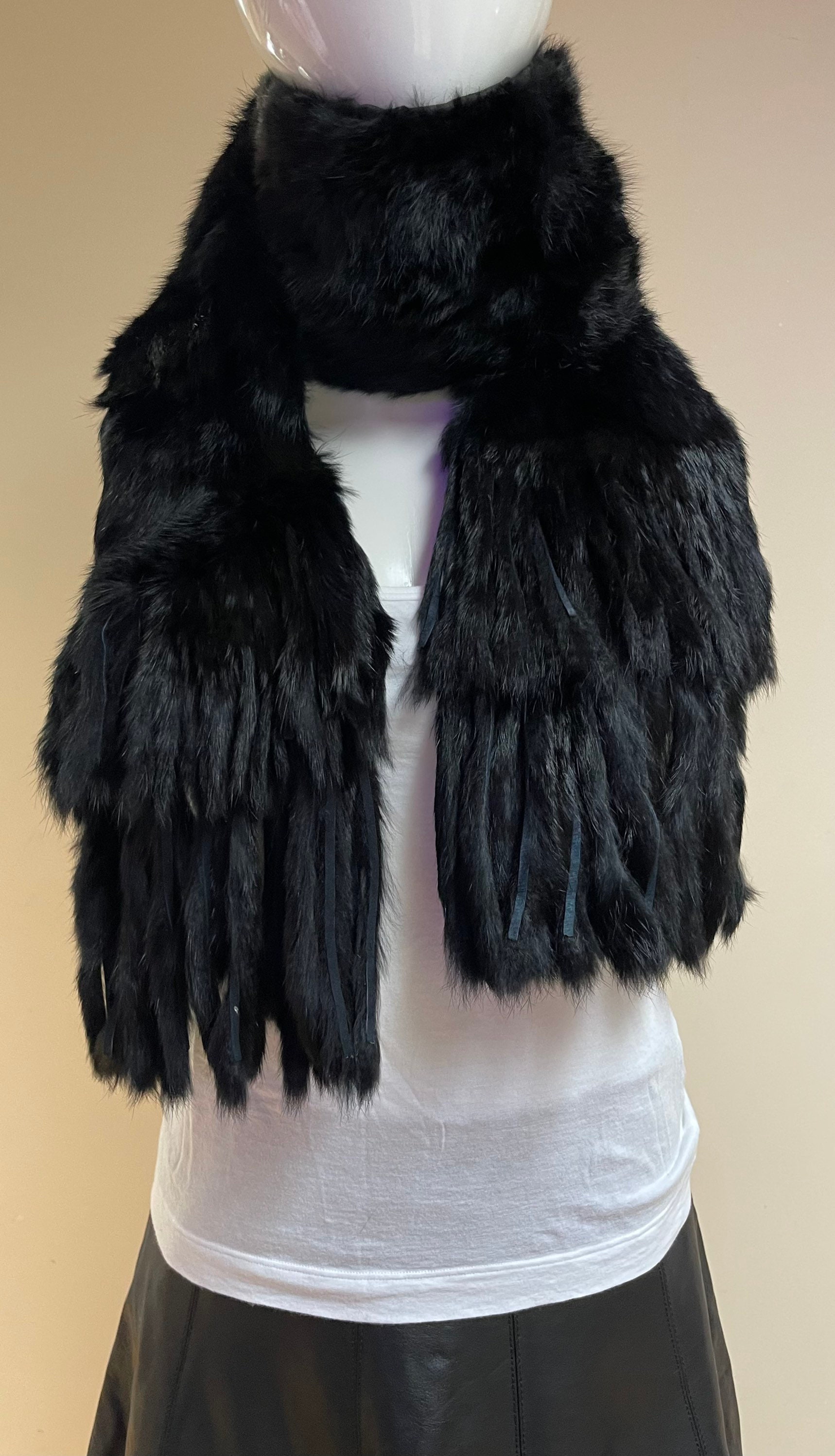 Intarsia Monogram Mink Fur Hoodie - Ready to Wear