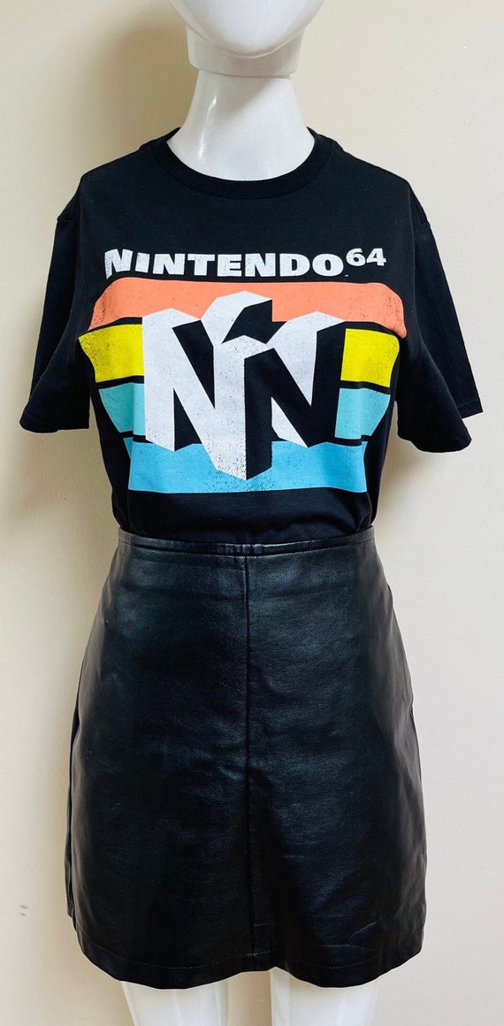 Nintendo 64 Black Vintage Graphic Logo T-Shirt Ni… - image 4