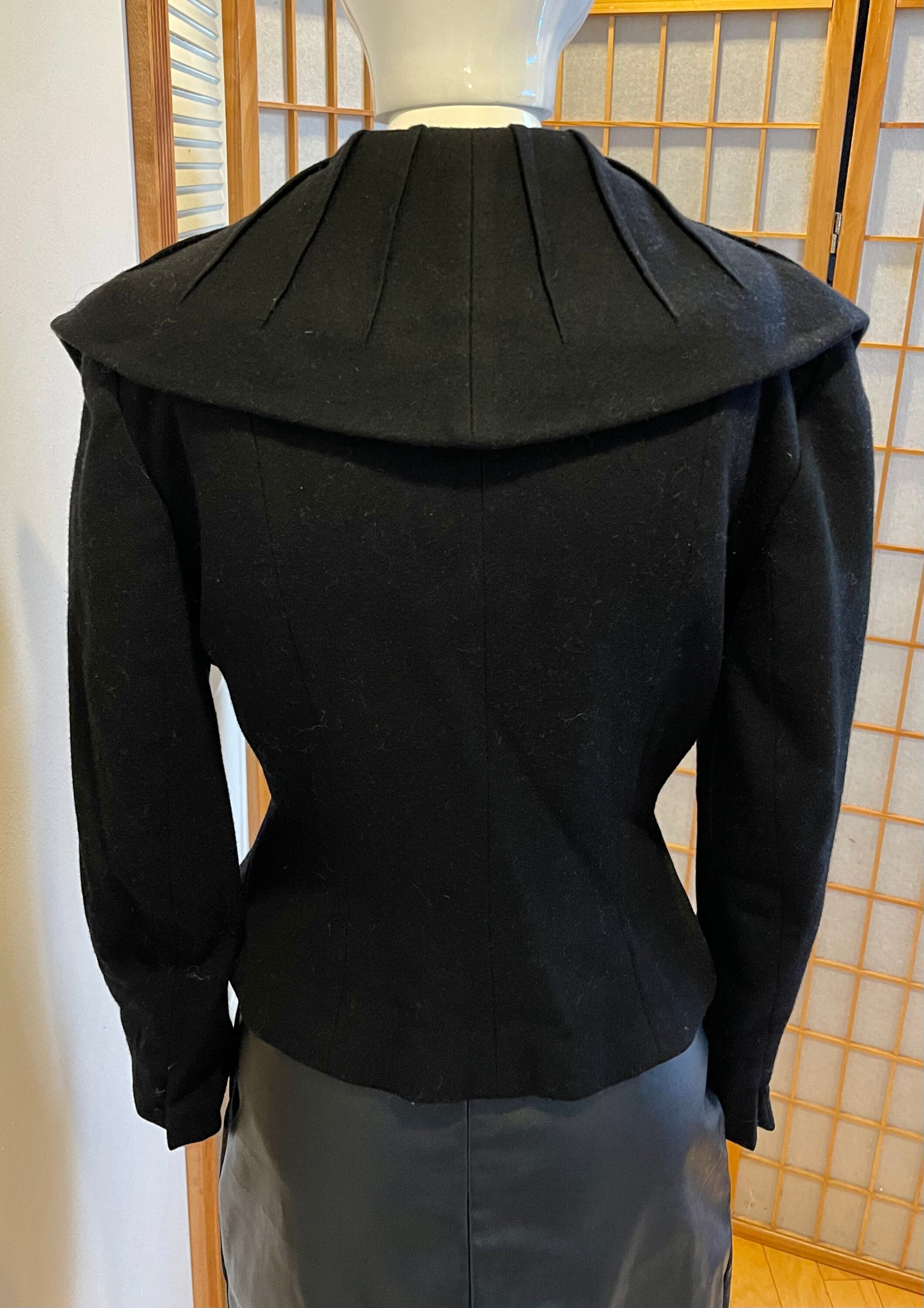 1950s shawl collar dress