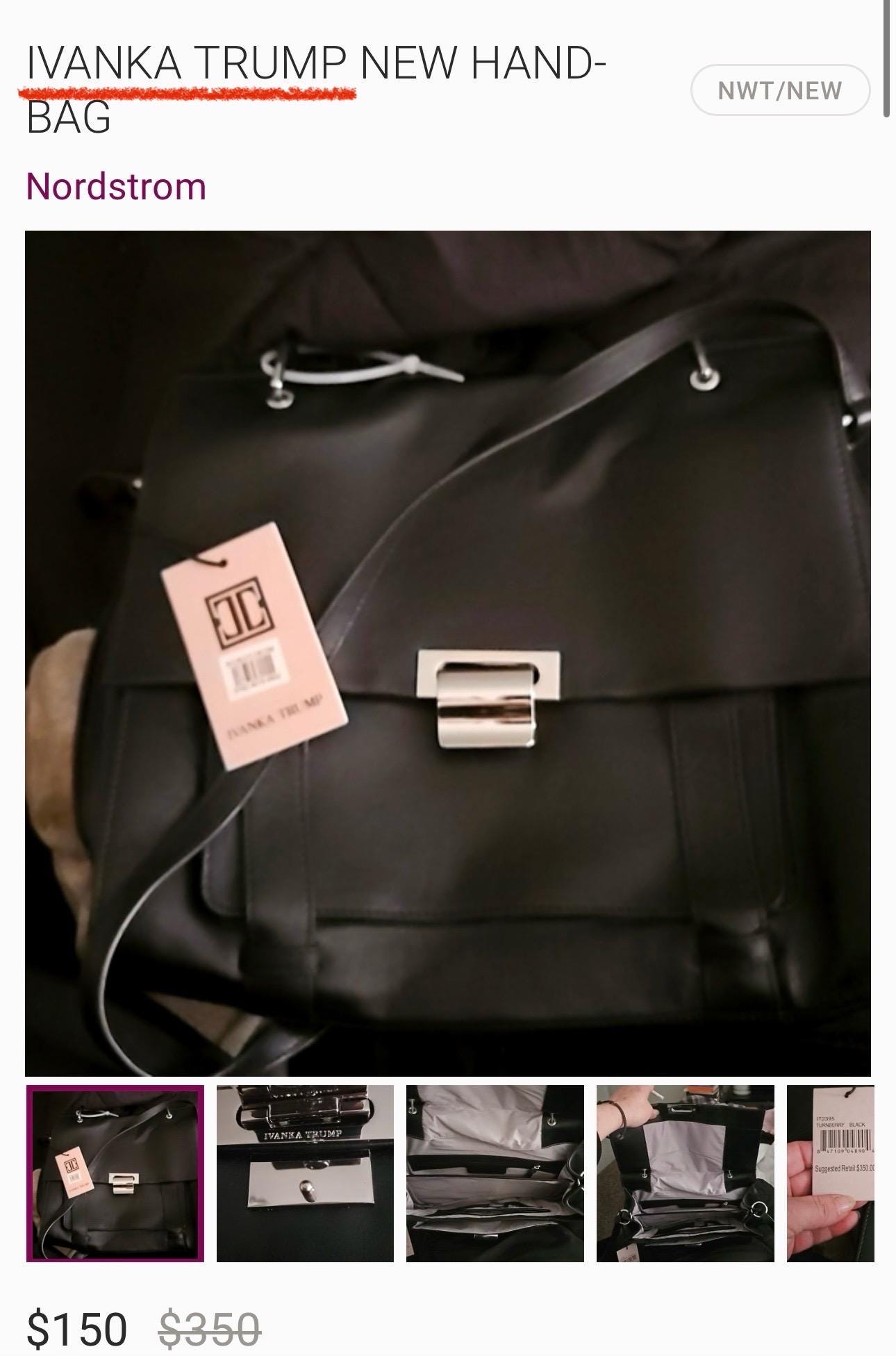 Ivanka Trump Turnberry Backpack (Black) Ivanka Trump Stuns In Mini Dress While Paddleboarding In  main image 4