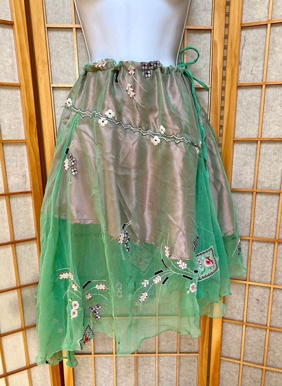 Beautiful 70s Fairy Skirt Floaty Double Layer Skir