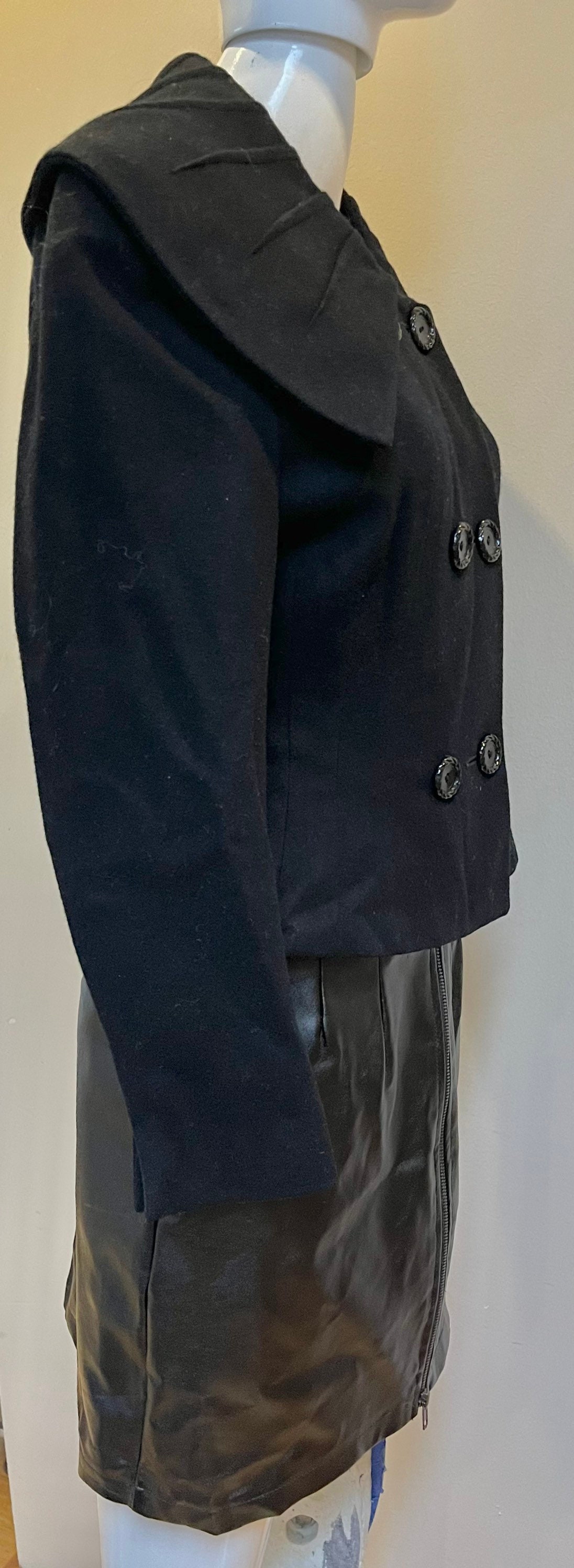 1950s shawl collar dress