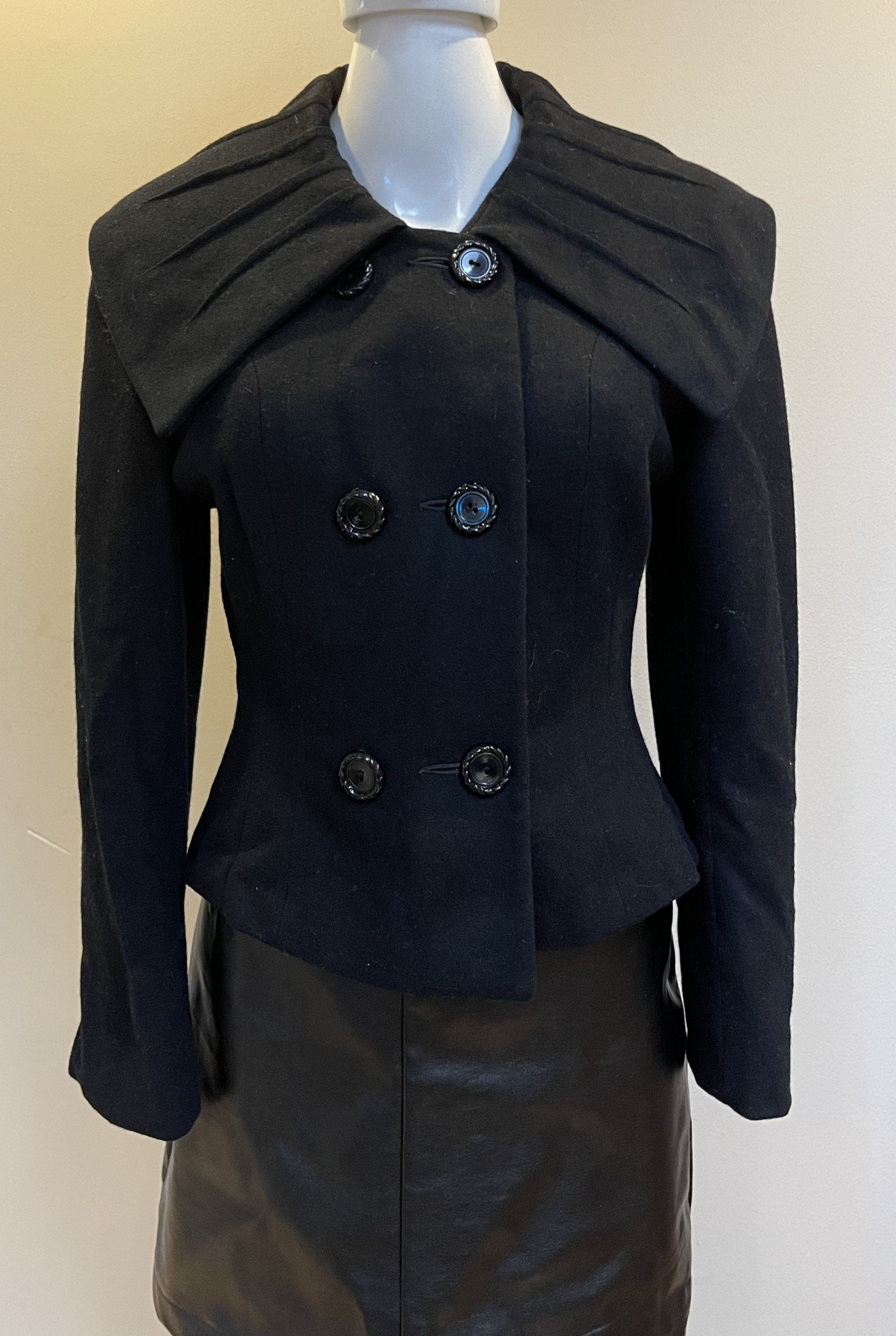 1950s shawl collar dress