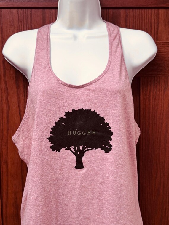 Tree Hugger Silkscreen Graphic Front Side Tank To… - image 1