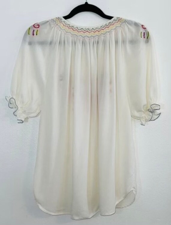 1930s 1940s Hungarian Embroidered Peasant Blouse … - image 7