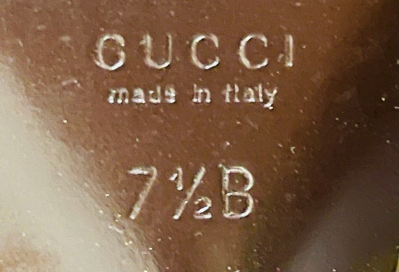 Y2K Gucci Beige Leather Slingback Open Toe Sandal… - image 8