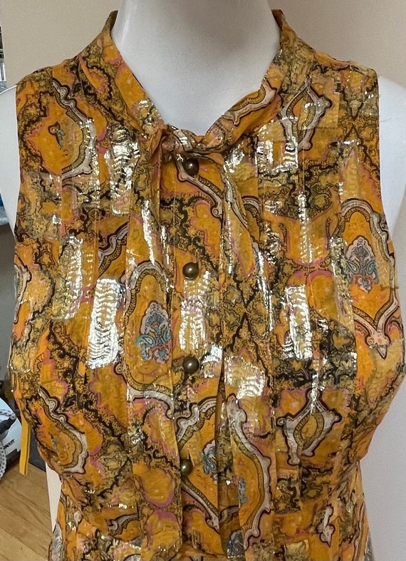 Shimmery Metallic Gold Paisley Dress Sparkly Gold Silver Party Dress Special Occasion Dress Holiday Dress Christmas Thanksgiving New Years Etsy