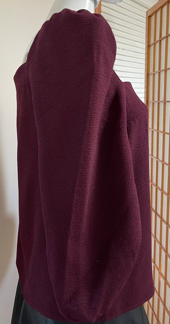 1990s Burgundy Tunic Pullover Top NWT New With Ta… - image 4