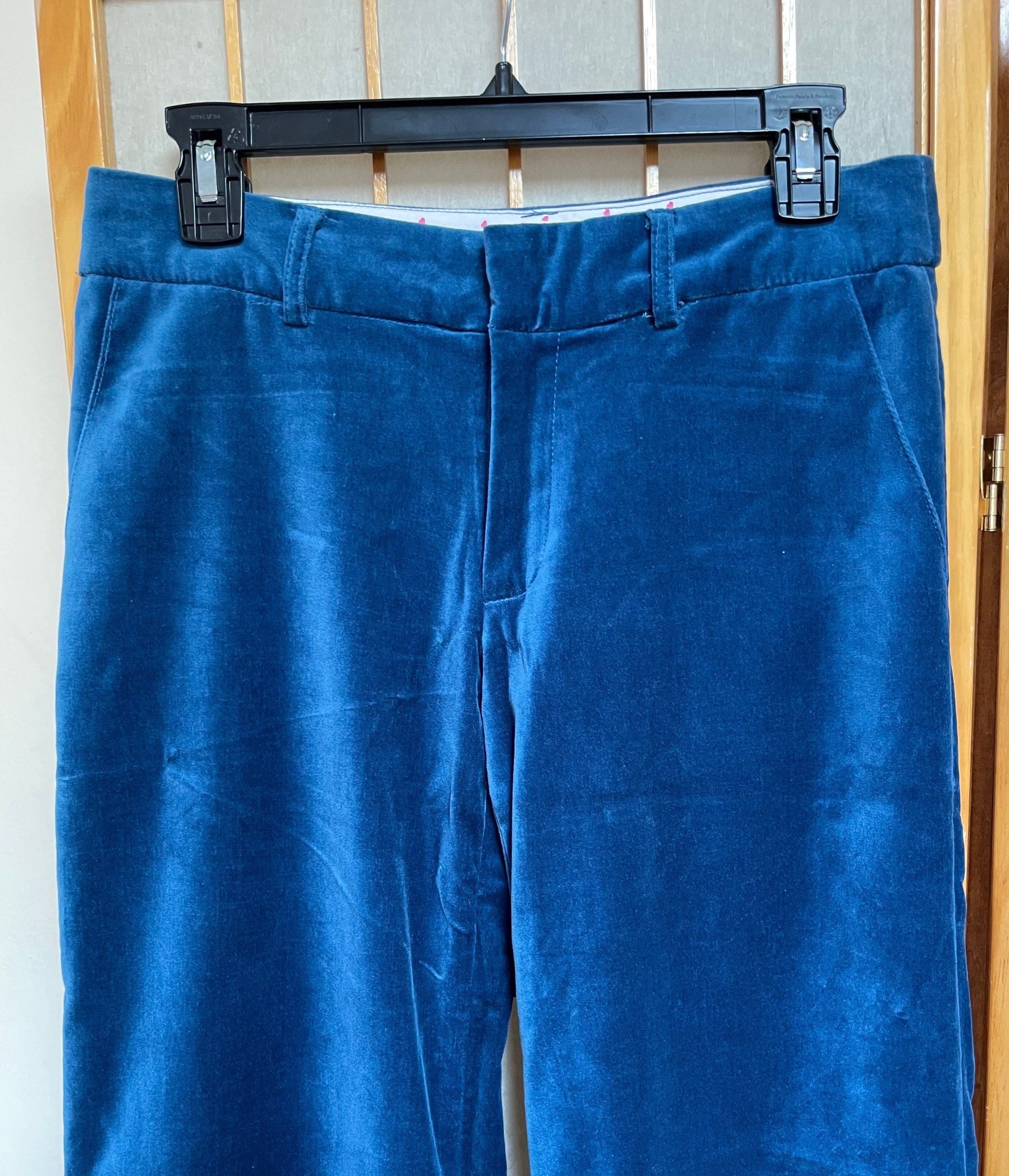 Blue velvet cheap pants mens