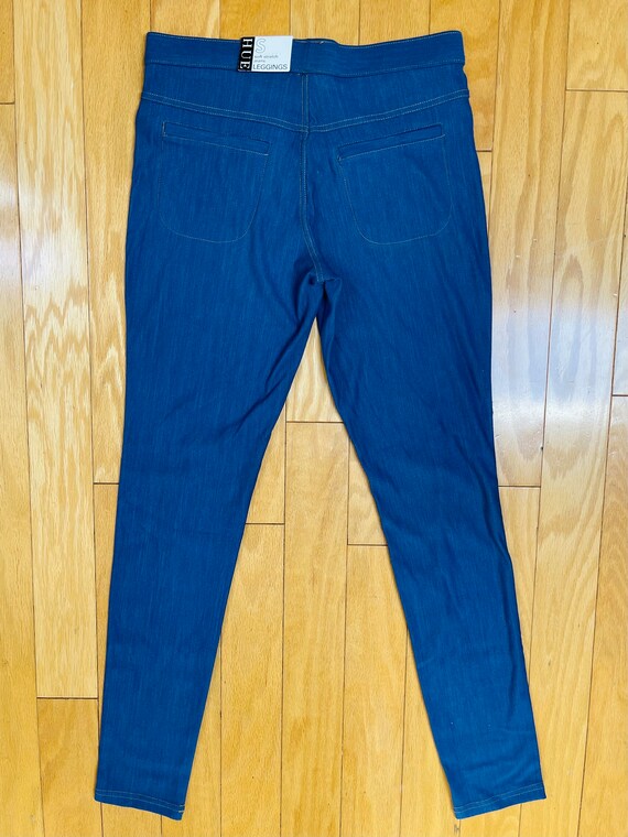 New Hue Jeggings Denim Leggings Medium Wash Blue Denim Low Waist