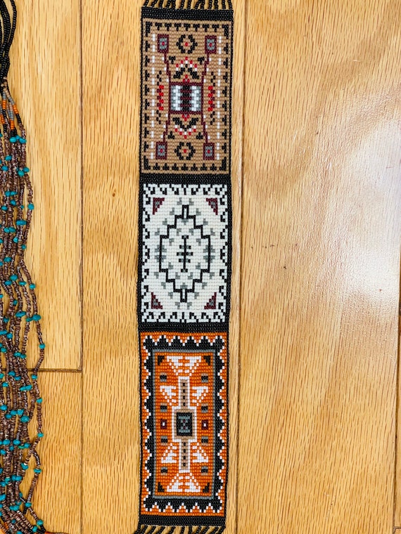 RARE & Unique Native American Necklace Multistran… - image 10