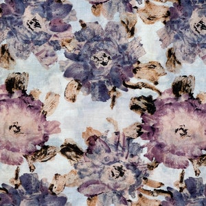 Beautiful Shawl Scarf Large Floral Watercolor Pastels Monet Flowers Cotton Wrap Femme Cottagecore Edwardian Victorian Style Scarf Shawl