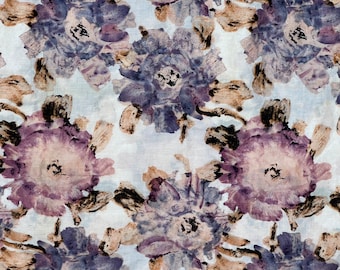 Beautiful Shawl Scarf Large Floral Watercolor Pastels Monet Flowers Cotton Wrap Femme Cottagecore Edwardian Victorian Style Scarf Shawl