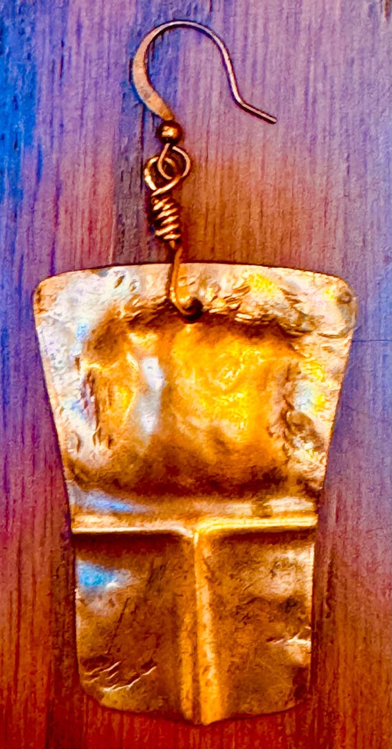 RARE Alaskan Native Copper Frontlet Shield Antiqu… - image 4