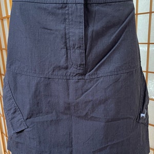 1990s PUMA Black Mini Skirt Athletic Skirt Cargo Pockets Cotton Nylon Size S