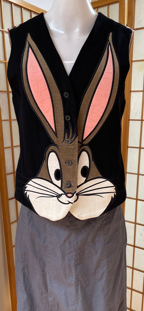 Vintage Warner Brothers Bugs Bunny Vest — OOAK RA… - image 1