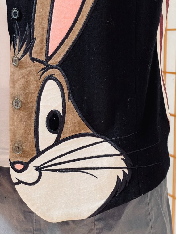 Vintage Warner Brothers Bugs Bunny Vest — OOAK RA… - image 4