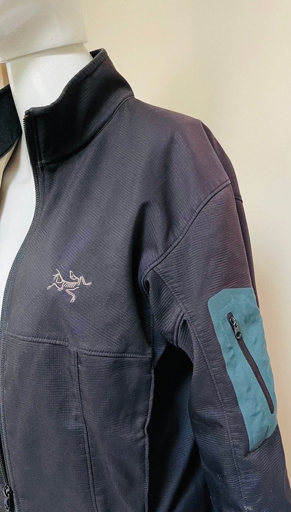 1990s Vintage Arcteryx Shell Jacket Dark Slate Grey Awesome 