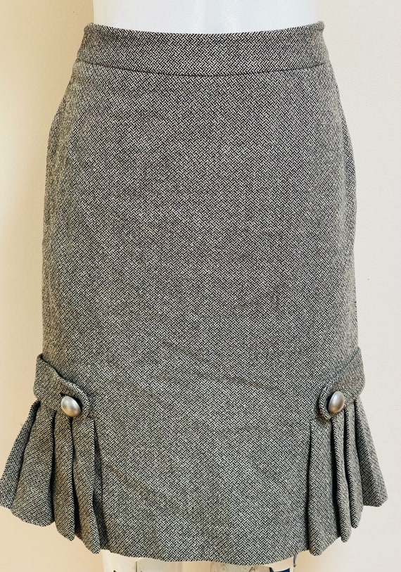 スカート laubeblanc Mix tweed Pencil skirt 90s Banana Republic Wool Herringbone Tweed Tulip Pencil