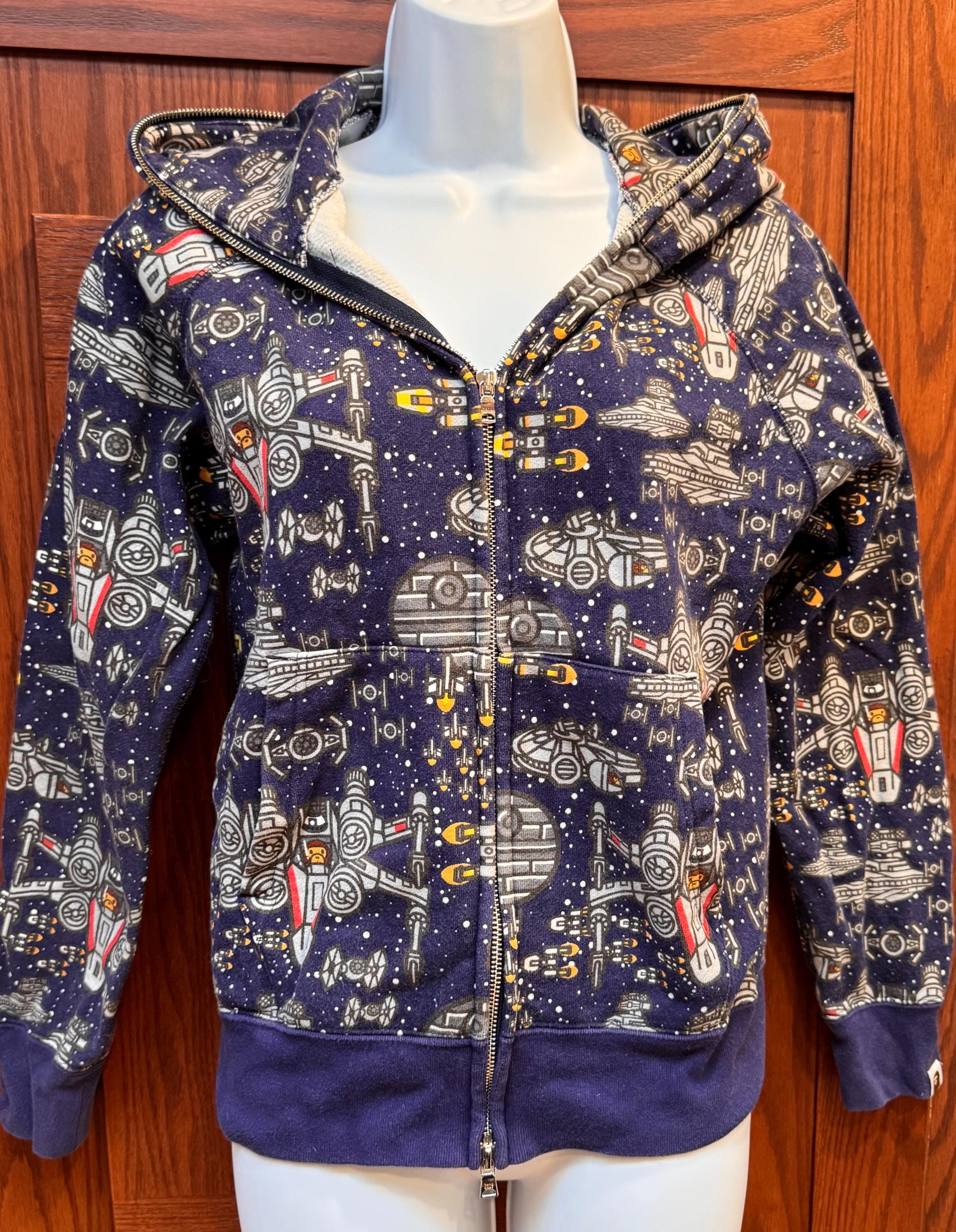 RARE BAPE Hoodie Rare Design: Ape in A Rocketship / Spaceship 